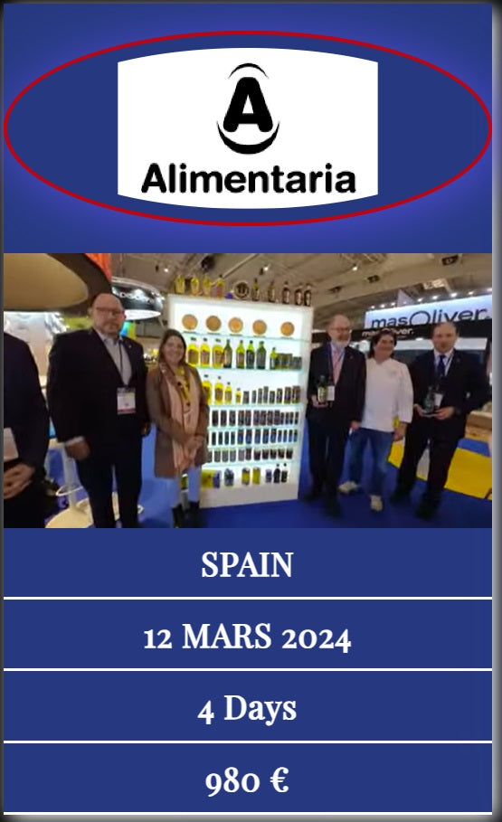 Alimentaria en Espagne - Stands "Best Olive Oils Store" et "Best Olive Oils Spain"